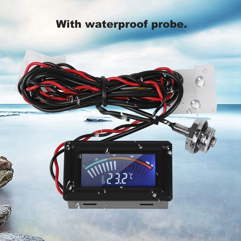 fosa Pointer Display Thermometer with Probe, PC G1/4 Thread Water Cooling System Temperature Meter for Computer Laptop - Image 4